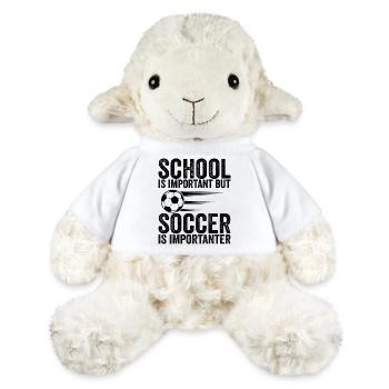 Schule ist wichtig, aber Fußball ist noch wichtiger - MiniFeet® Schaf Annika - Weiß - Vorne