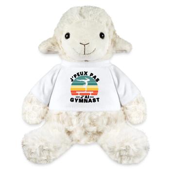 Femme Gymnastique Cadeau Je Peux Pas J'ai Gym - Mouton en peluche Annika MiniFeet® - blanc - Devant