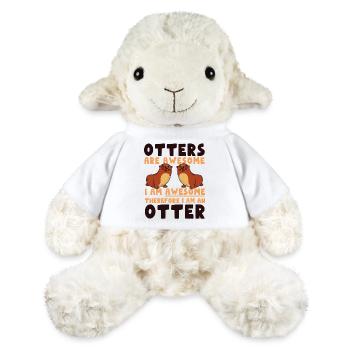 Otter Otters Are Awesome I Am - MiniFeet® Sheep Annika - white - Front