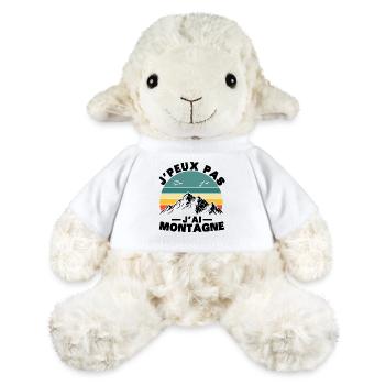 I Can't I Mountain Humor Gift - MiniFeet® Sheep Annika - white - Front