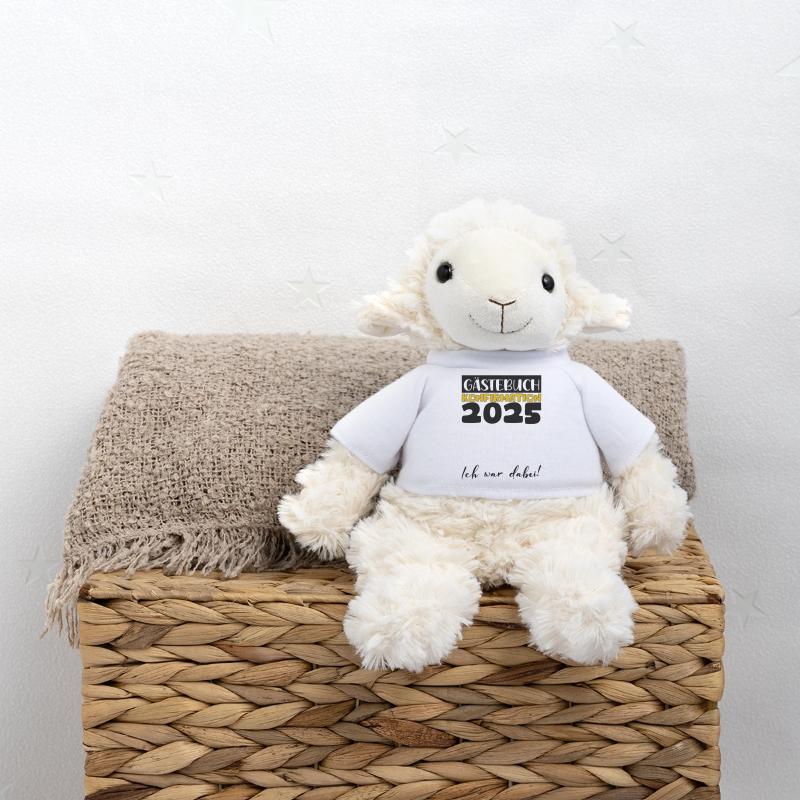 Konfirmation 2025 Gästebuch Deko Mädchen Jungen MiniFeet® Schaf Annika