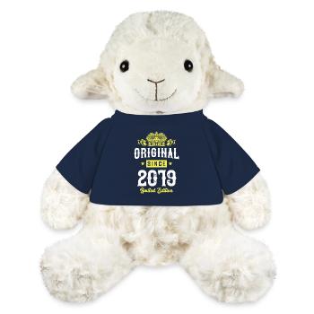 Édition limitée 2019 - Mouton en peluche Annika MiniFeet® - bleu marine - Devant