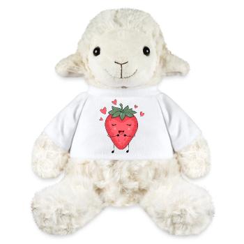Erdbeeren und glück - MiniFeet® Schaf Annika - Weiß - Vorne