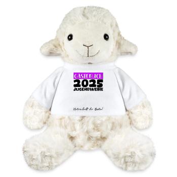 Jugendweihe 2025 Gästebuch Geschenk Mädchen Jungen - MiniFeet® Schaf Annika - Weiß - Vorne
