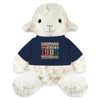 Cadeaux pour les personnes nées en Janvier 1985 - Mouton en peluche Annika MiniFeet® - bleu marine - Devant