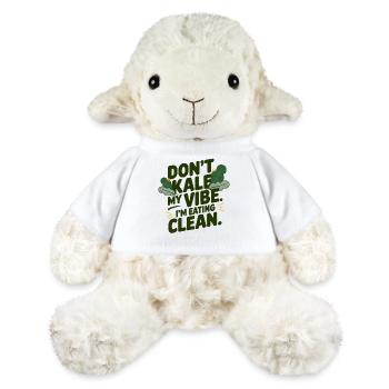 Don't Kale My Vibe Lustiges veganes Geschenk - MiniFeet® Schaf Annika - Weiß - Vorne