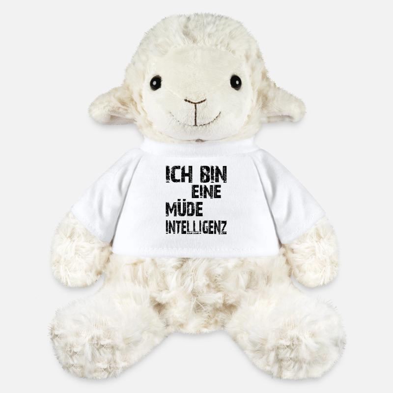 AI Saying: I'm a tired intelligence - MiniFeet® Sheep Annika - white