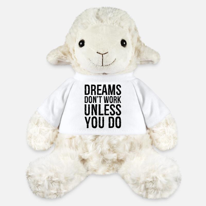 dreams don't work unless you do funny - MiniFeet® Schaf Annika - Weiß