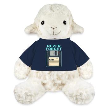 Never Forget Retro Floppy Disk Design - MiniFeet® Schaf Annika - French Navy - Vorne
