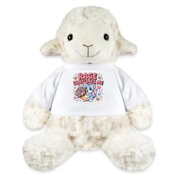 Rage Consumes Me, Funny Cat Kitten Flowers - MiniFeet® Sheep Annika - white - Front