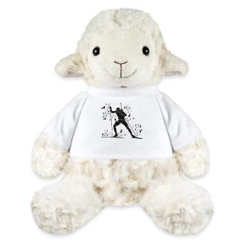 Biathlète Biathlon combiné nordique - Mouton en peluche Annika MiniFeet® - blanc - Devant