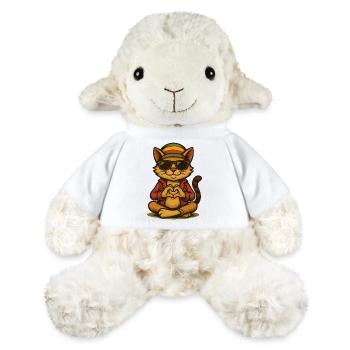 Reggae Love Cat - Mouton en peluche Annika MiniFeet® - blanc - Devant