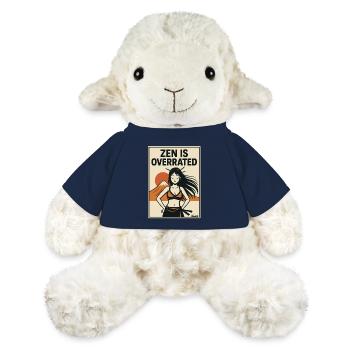 Woman in front of mountain with calm look - ZEN overrated - MiniFeet® Sheep Annika - french navy - Front