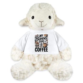 Groupe sanguin Café Café Amateur de Dire - Mouton en peluche Annika MiniFeet® - blanc - Devant