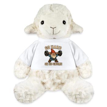 Mürrischer Gnom Gewichtheben - MiniFeet® Schaf Annika - Weiß - Vorne