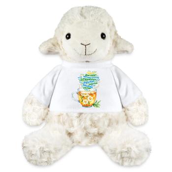 Kamillentee gegen Stress - MiniFeet® Schaf Annika - Weiß - Vorne
