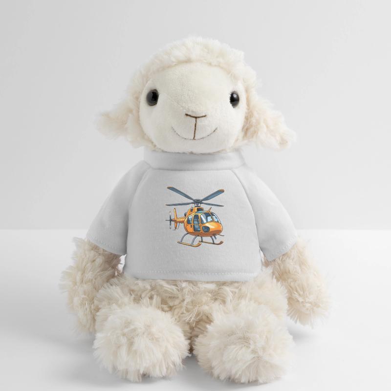 Conception graphique de bande dessinée d'hélicoptère Mouton en peluche Annika MiniFeet®