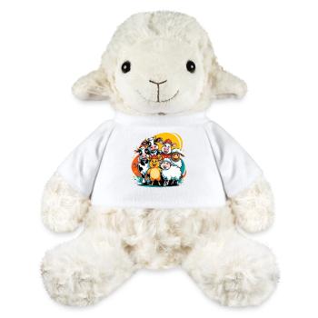 Liebliche Bauernhoftiere in Cartoon-Style - MiniFeet® Schaf Annika - Weiß - Vorne