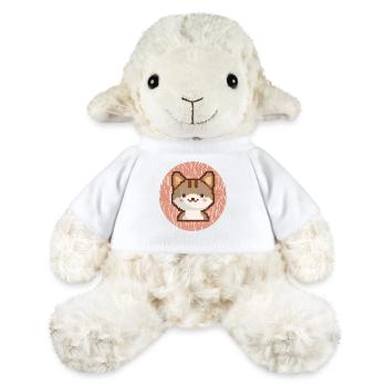 Funny Gamer Pixel Cat Cartoon Design - MiniFeet® Sheep Annika - white - Front