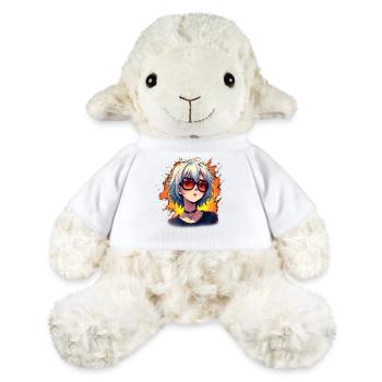 Artful Anime Sunglasses Woman - MiniFeet® Sheep Annika - white - Front