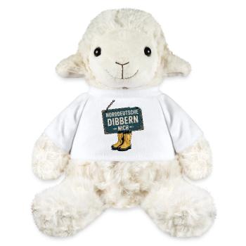 Allemand du Nord Dibbern Nich Humour bas allemand - Mouton en peluche Annika MiniFeet® - blanc - Devant