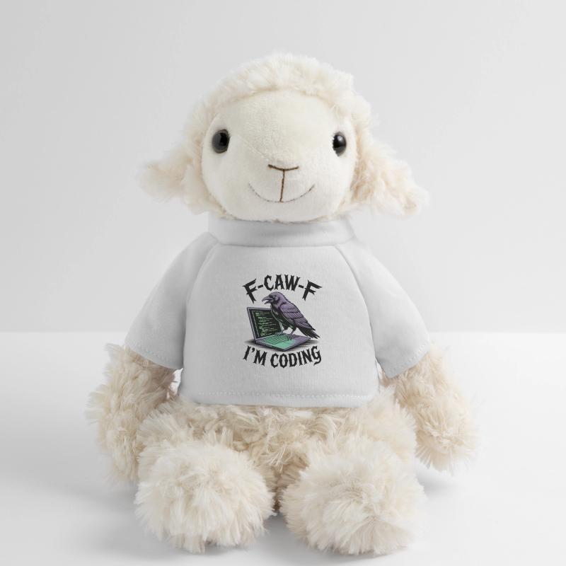 RabenCoder : Code Raven sur l’ordinateur portable Mouton en peluche Annika MiniFeet®