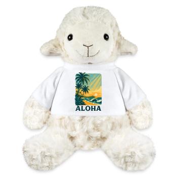 Aloha Sunset with Tropical Waves - MiniFeet® Sheep Annika - white - Front