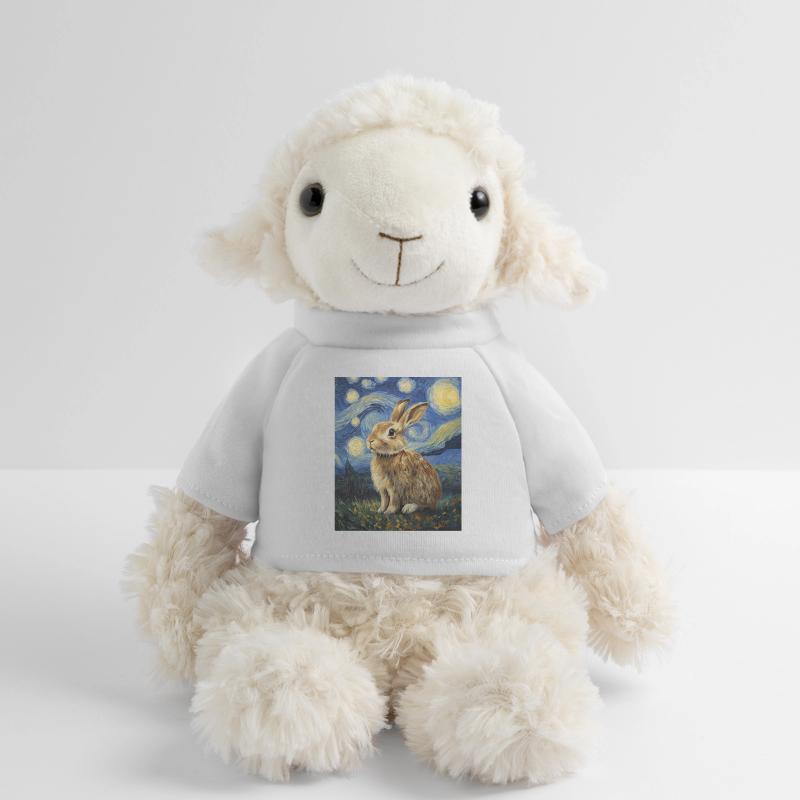 Bunny Rabbit Bunny Van Gogh Style Starry Night MiniFeet® Sheep Annika