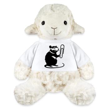 Le rat comme étalon de bureau - Mouton en peluche Annika MiniFeet® - blanc - Devant