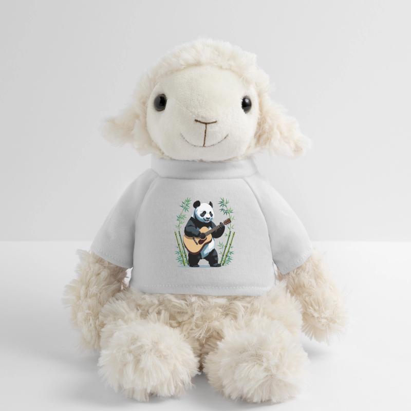 Guitariste panda dans la forêt de bambous Mouton en peluche Annika MiniFeet®