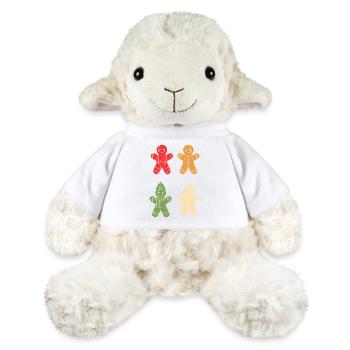Noël en pain d’épices du Père Noël - Mouton en peluche Annika MiniFeet® - blanc - Devant