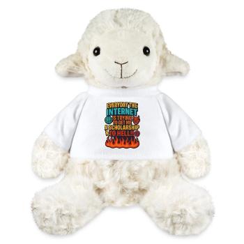 Bourse Internet pour le mème de l’enfer, drôle - Mouton en peluche Annika MiniFeet® - blanc - Devant