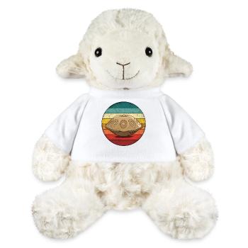 Tambour à main rétro - Mouton en peluche Annika MiniFeet® - blanc - Devant