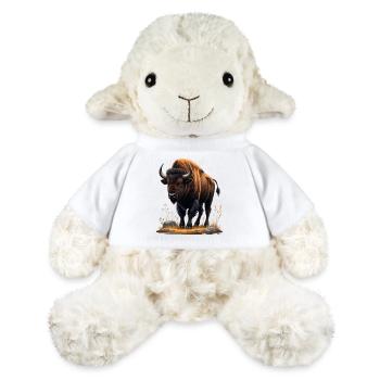 Bison du désert dans la vallée rocheuse - Mouton en peluche Annika MiniFeet® - blanc - Devant