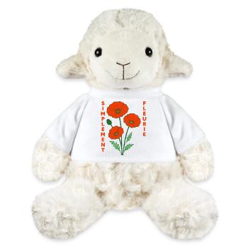 Simply Floral - Retro Floral Illustration - MiniFeet® Sheep Annika - white - Front