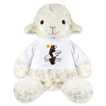Ours des Sautes de Californie - Mouton en peluche Annika MiniFeet® - blanc - Devant