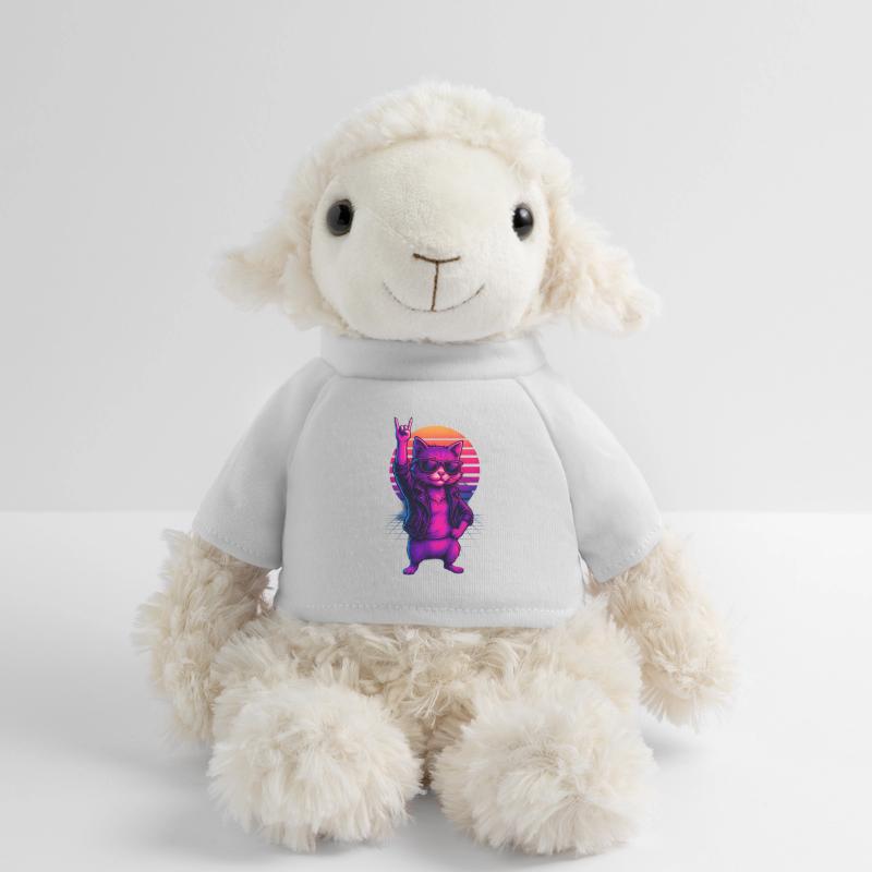 Synthwave Chat Chat Retro Sunset Mouton en peluche Annika MiniFeet®