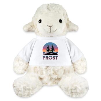  Frost Winterwald Retro Sonnenuntergang mit Tannen - MiniFeet® Schaf Annika - Weiß - Vorne