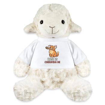 Rage Is Consuming Me Cute Cat Meme - MiniFeet® Sheep Annika - white - Front