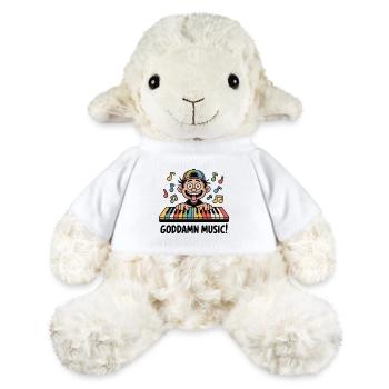 Goddamn Music Cartoon Keyboard - MiniFeet® Sheep Annika - white - Front