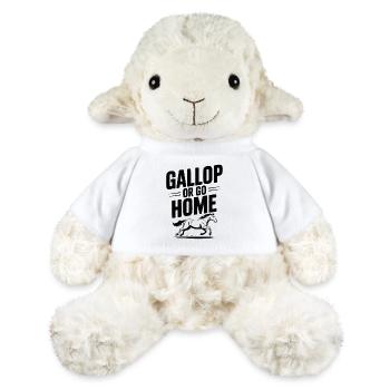 Galoppieren oder nach Hause gehen - MiniFeet® Schaf Annika - Weiß - Vorne