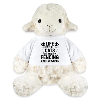 Fechten Sprüche Katzen Lustiges Fechten Geschenk - MiniFeet® Schaf Annika - Weiß - Vorne