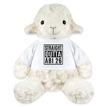 Straight outta Abi 2026 - Abitur - Geschenk - MiniFeet® Schaf Annika - Weiß - Vorne