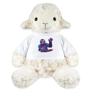 Cooler DJ-Affe - MiniFeet® Schaf Annika - Weiß - Vorne