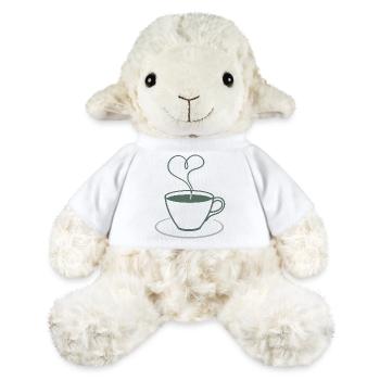 Herzdampf Kaffee Illustration - MiniFeet® Schaf Annika - Weiß - Vorne