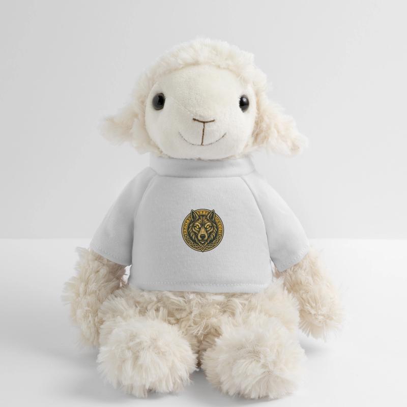 Wolfsmedaillon mit Runenring MiniFeet® Schaf Annika