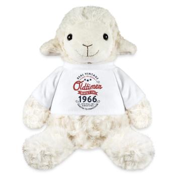 60e anniversaire de voiture classique vintage 1966 - Mouton en peluche Annika MiniFeet® - blanc - Devant