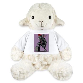 Heavy Metal Osterhase Rocker Ostern Hardcore Hase - MiniFeet® Schaf Annika - Weiß - Vorne