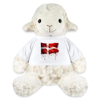 Danish flag colorful color - MiniFeet® Sheep Annika - white - Front