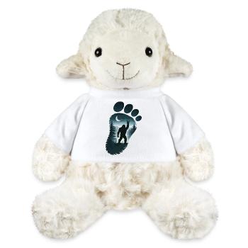 Bigfoot Rock On Sign Sasquatch Yeti Moon - MiniFeet® Sheep Annika - white - Front